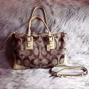 Brown Convertible Coach Bag